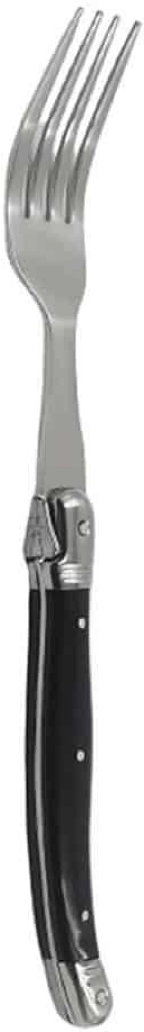 Πιρούνι Φαγητού Nero 03948 Black-Silver Dinox Ανοξείδωτο Ατσάλι