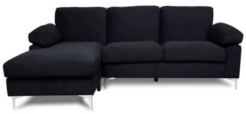 Καναπές Γωνιακός Alex Ε966,1 264x132x75cm Black