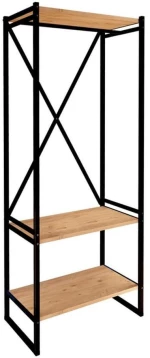 Έπιπλο Εισόδου - Κρεμάστρα Zula 212610 66x30x160cm Black - Pine Oak