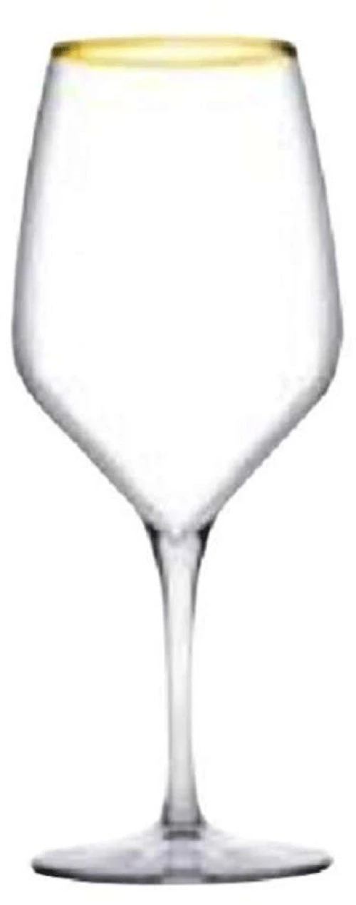 Ποτήρι Κρασιού Golden Touch Napa SP440329G6GD 360ml Clear-Gold Espiel Γυαλί