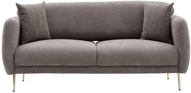 Καναπές - Κρεβάτι Τριθέσιος Simena 825BLC2838 210x95x80cm Grey-Gold