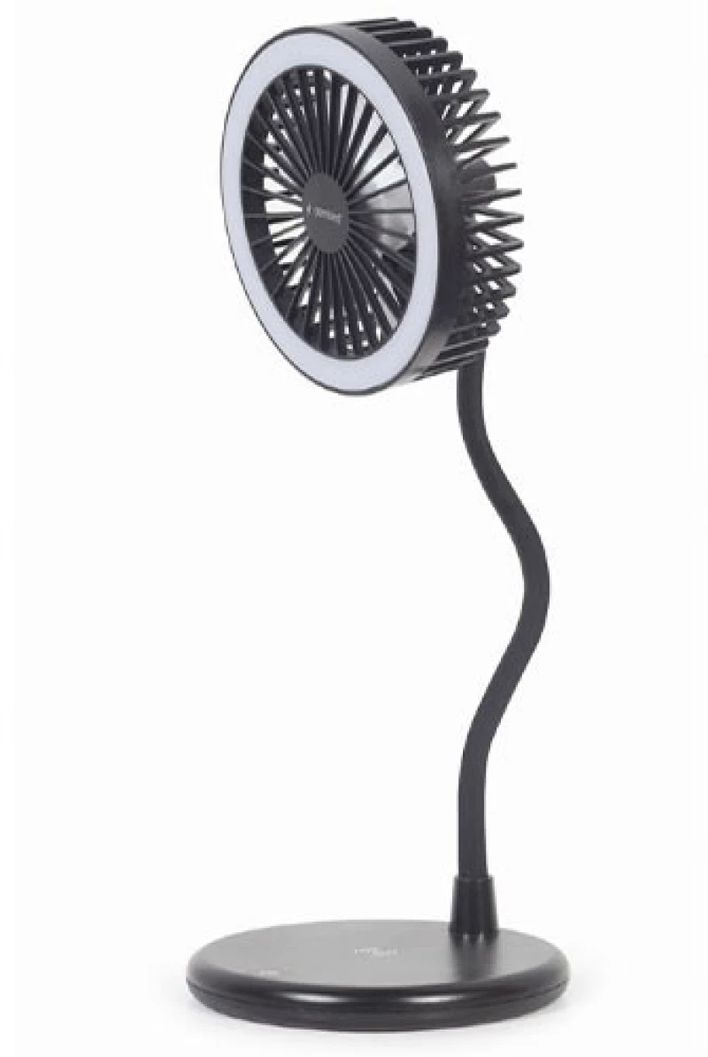GEMBIRD DESKTOP FAN WITH LED LAMP AND WIRELESS CHARGER