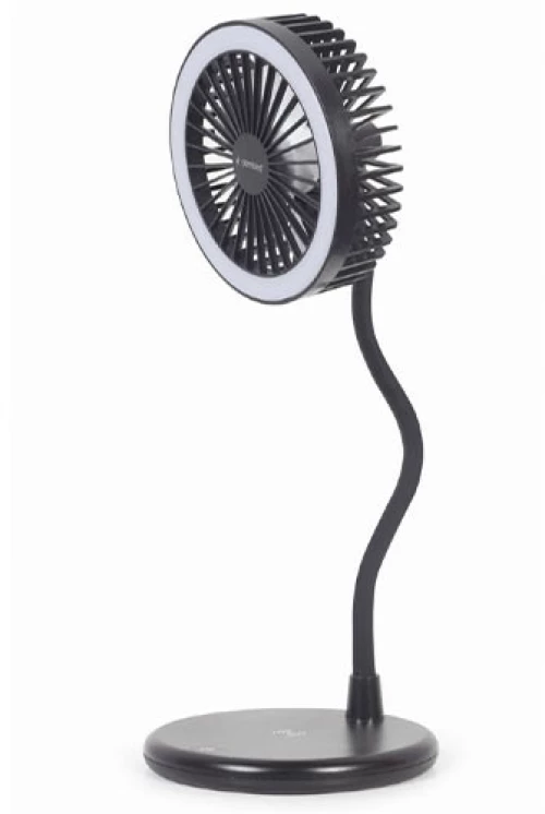 GEMBIRD DESKTOP FAN WITH LED LAMP AND WIRELESS CHARGER