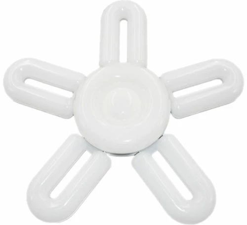 Πτυσσόμενη Λάμπα LED E27 60W Ψυχρό Λευκό Φώς 220V με 5 Πτερύγια