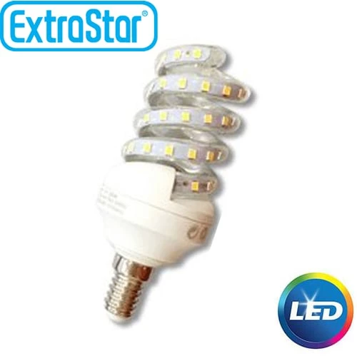 Λαμπτήρας LED ExtraStar 11W E14 με Ψυχρό Φως