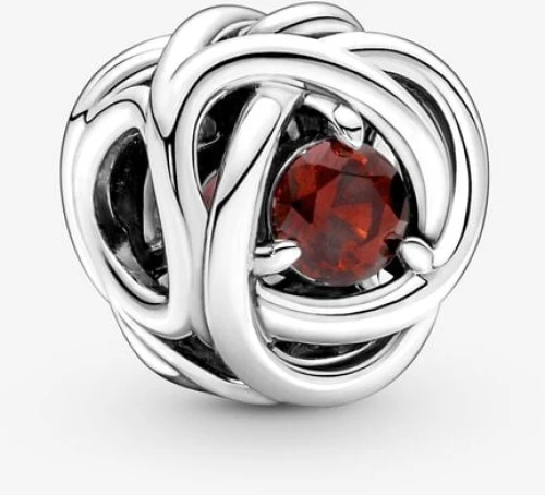 Σύμβολο Pandora με την γενέθλια πέτρα Ιανουαρίου Κύκλος Αιωνιότητας 790065C06