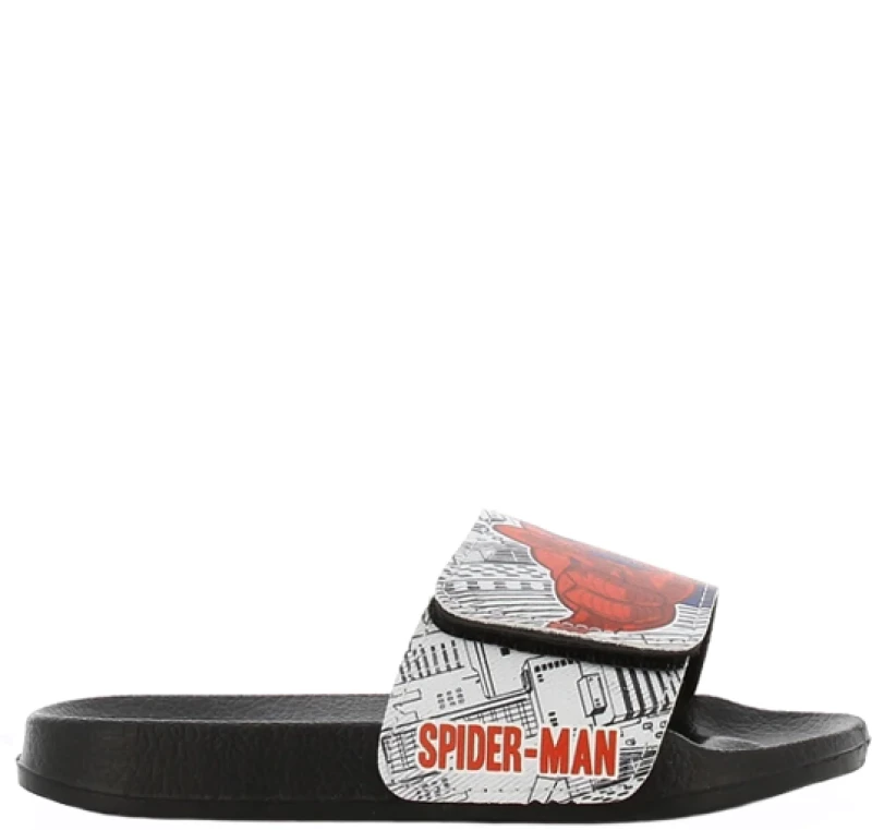 SPIDER-MAN SLIDES BOYS WHITE/BLACK/RED SP010510