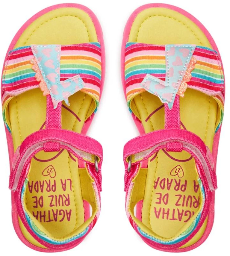 AGATHA RUIZ DE LA PRADA SANDAL CANVAS 242973-A  UNICORN FUXIA