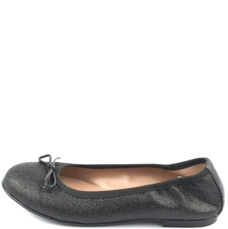 PRIMI PASSI BALLARINAS 31033 GLITTER LEATHER BLACK