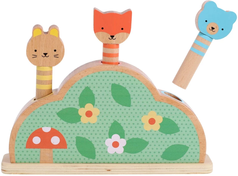 Ξύλινο παιχνίδι λεπτής κινητικότητας Pop-up Petit Friends - Petit Collage