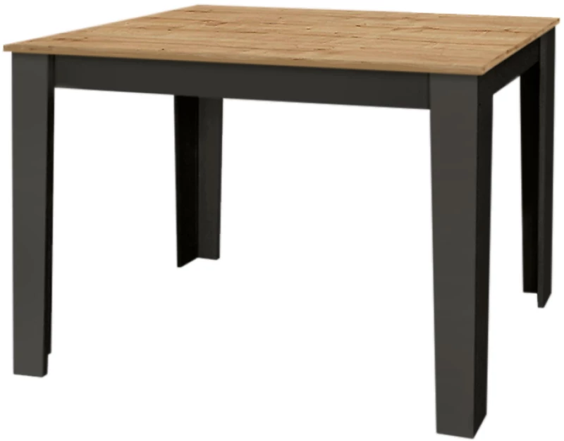 Τραπέζι Darlen Megapap χρώμα ανθρακί - sapphire oak 110x72x74εκ.