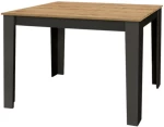 Τραπέζι Darlen Megapap χρώμα ανθρακί - sapphire oak 110x72x74εκ.
