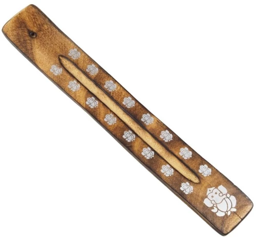 Ξύλινη Βάση καύσης για Αρωματικά Στικ Ganesha Incense Holder 26cm