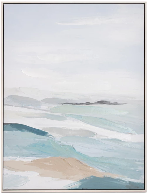 Πίνακας ελαιοτυπία σε καμβά αφηρημένη τέχνη "Θάλασσα" 76x100cm HomeGuru 26028 PI353