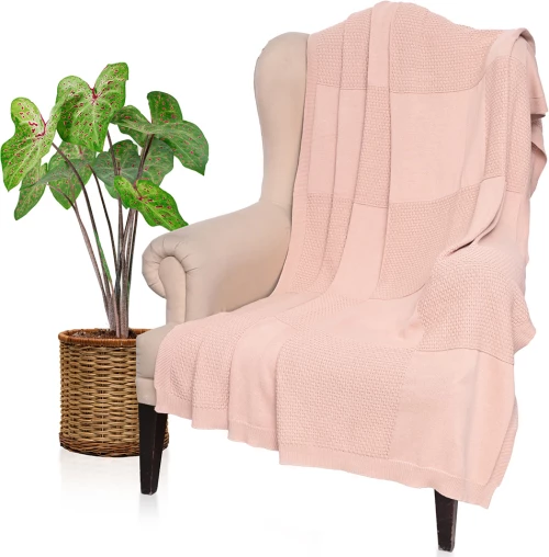 Ριχτάρι / κουβέρτα throw/blanket peach 130x180cm Liolios Home 002430 FUSION KELLY