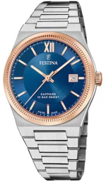 Ανδρικό ρολόι Festina F20036/2 με ασημί μπρασελέ