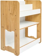 Ραφιέρα Seagull pakoworld φυσικό-λευκό mdf 57x34x70εκ