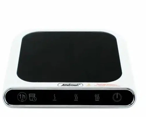 Ηλεκτρική Θερμαινόμενη Eστία – Βάση 55ºC  για Ζεστά Ροφήματα με USB  Andowl -  Λευκή Q-BW106