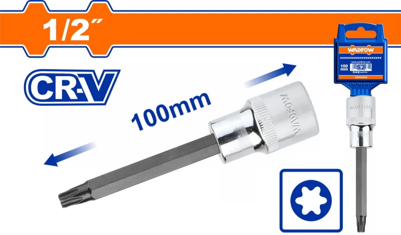 WADFOW Καρυδάκι TORX 1/2" T50Χ100mm (WSC5217)