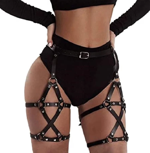 BDSM Γυναικείες Δερμάτινες Ζαρτιέρες