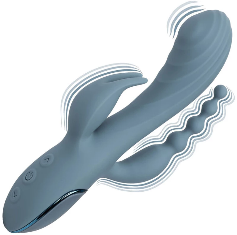 CALIFORNIA EXOTICS - VIBRATOR TRIPLE ECSTASY GREY