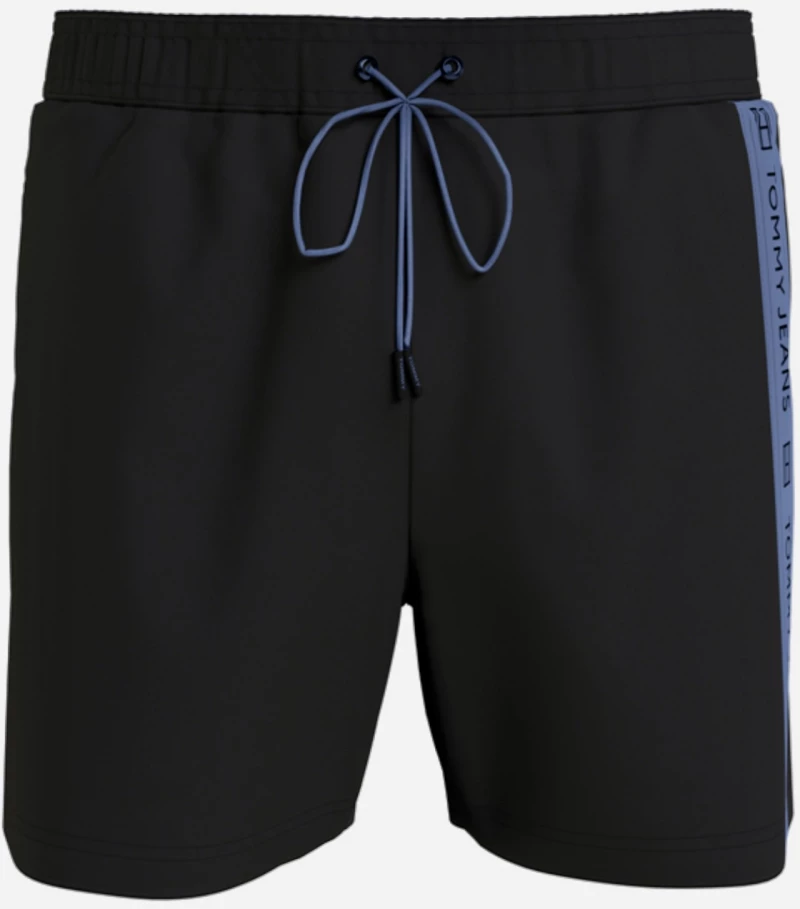 Ανδρικό Μαγιό Tommy Hilfiger - Μαύρη - Βερμούδα με τσέπες - Polyester - Regular Fit