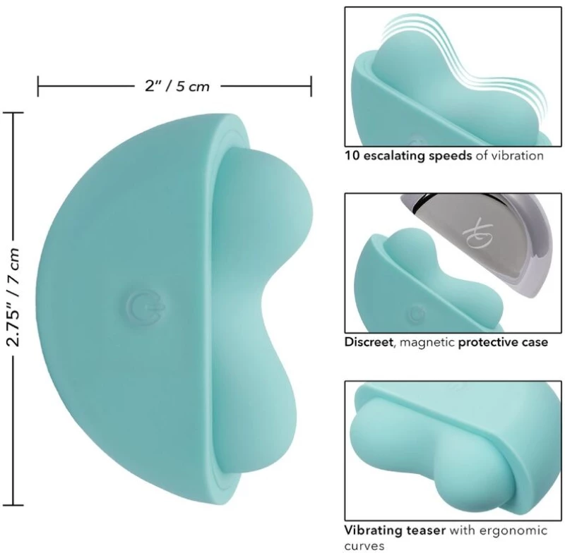 CALIFORNIA EXOTICS - OVATION APPLAUSE STIMULATOR AQUA GREEN