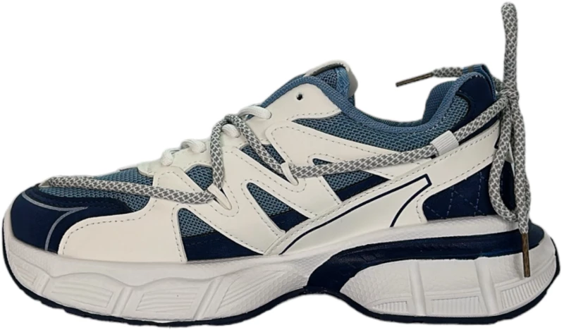 Sneaker Λευκό Μπλε Γυναικείο 24670