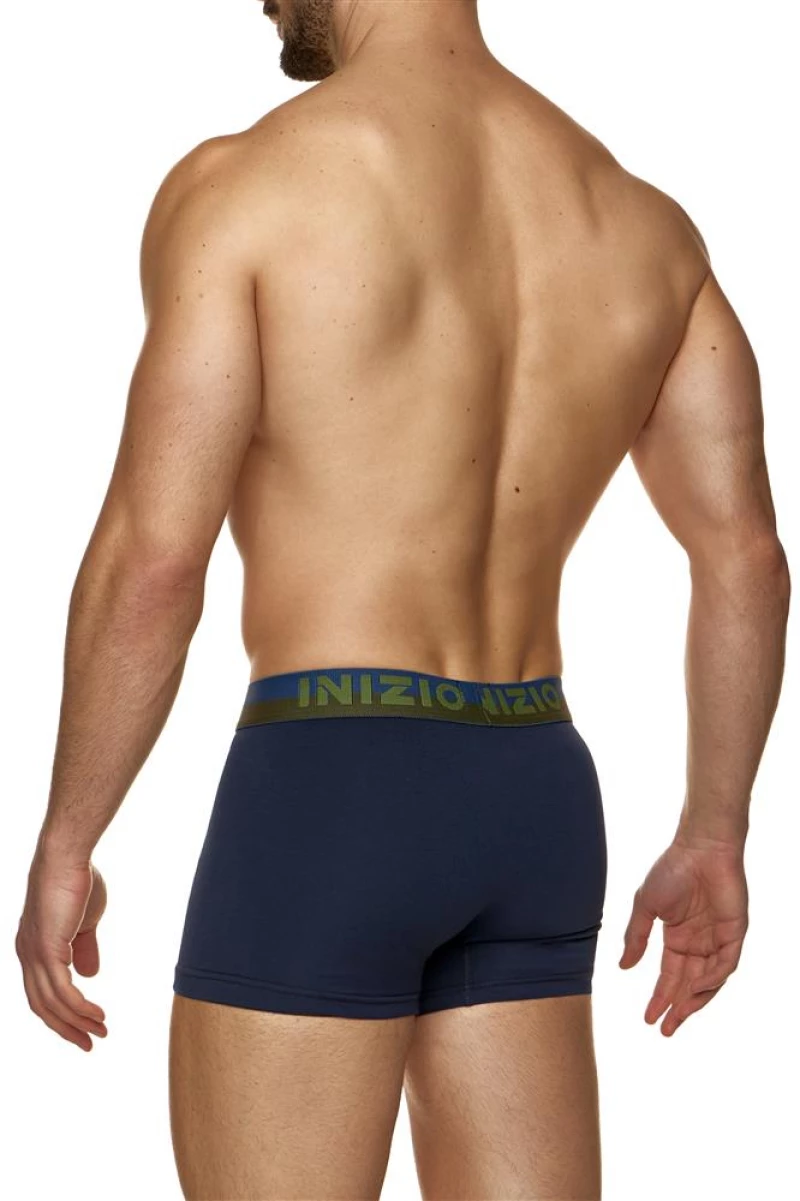 BOXER ΜΕ ΕΞΩΤΕΡΙΚΟ ΜΑΤ ΛΑΣΤΙΧΟ ΚΑΙ LOGO ΙΝΙΖΙΟ 44500 ΜΠΛΕ