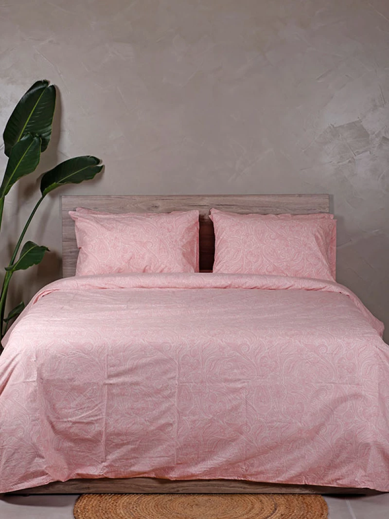 Παπλωματοθήκη Cotton Feelings 2040 Pink Υπέρδιπλη (230x250)