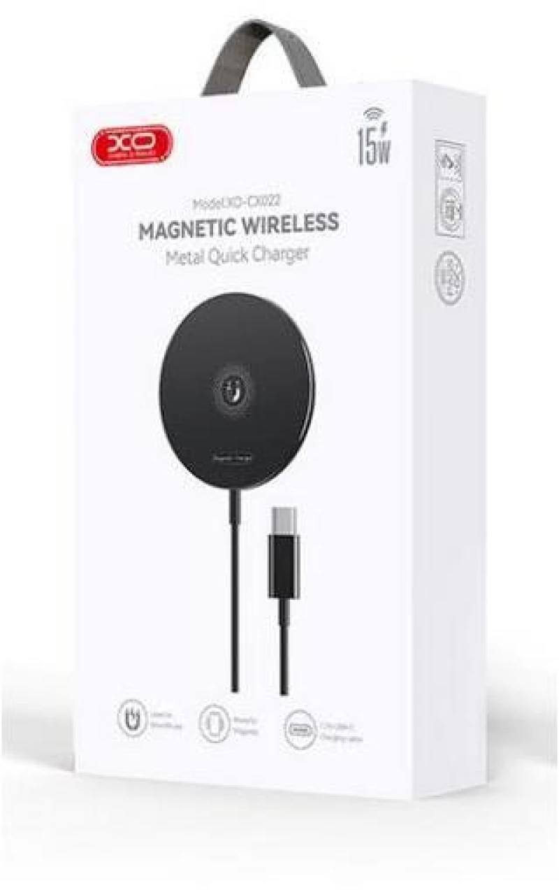 XO CX022 Μαγνητικός Ασύρματος Φορτιστής 15W, Μαύρος