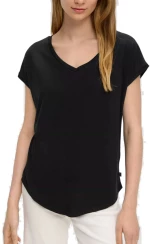 S.OLIVER Γυναικεία black oversized κοντομάνικη μπλούζα 2144099-9999 black