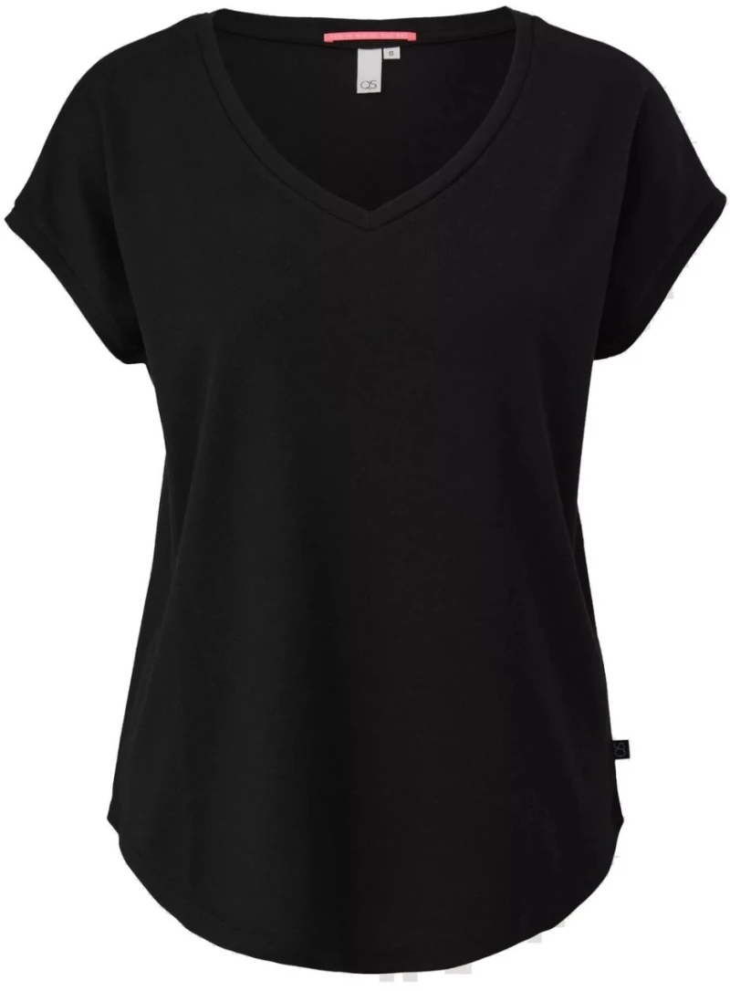 S.OLIVER Γυναικεία black oversized κοντομάνικη μπλούζα 2144099-9999 black