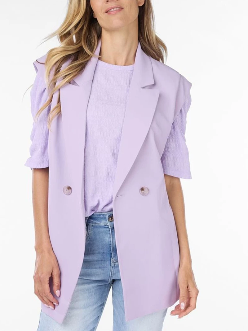 ESQUALO Γυναικείο λιλά γιλέκο SP24.10004 Lilac