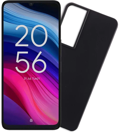 VOLTE-TEL ΘΗΚΗ TCL 505 6.75" SILICON TPU CAMERA GUARD BLACK Μαύρο