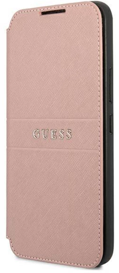 Original Case SAMSUNG GALAXY S22+ PLUS Guess Book Saffiano Stripes (GUBKS22MPSASBPI) pink 3666339042875