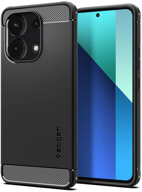 Spigen Husa pentru Xiaomi Redmi Note 13 4G - Spigen Rugged Armor - Black 8809971226110