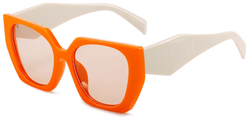 Techsuit Women's Sunglasses - Techsuit (3967) - Orange / Beige / Champagne 5949419148390