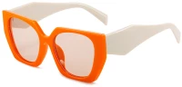 Techsuit Women's Sunglasses - Techsuit (3967) - Orange / Beige / Champagne 5949419148390