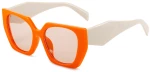 Techsuit Women's Sunglasses - Techsuit (3967) - Orange / Beige / Champagne 5949419148390