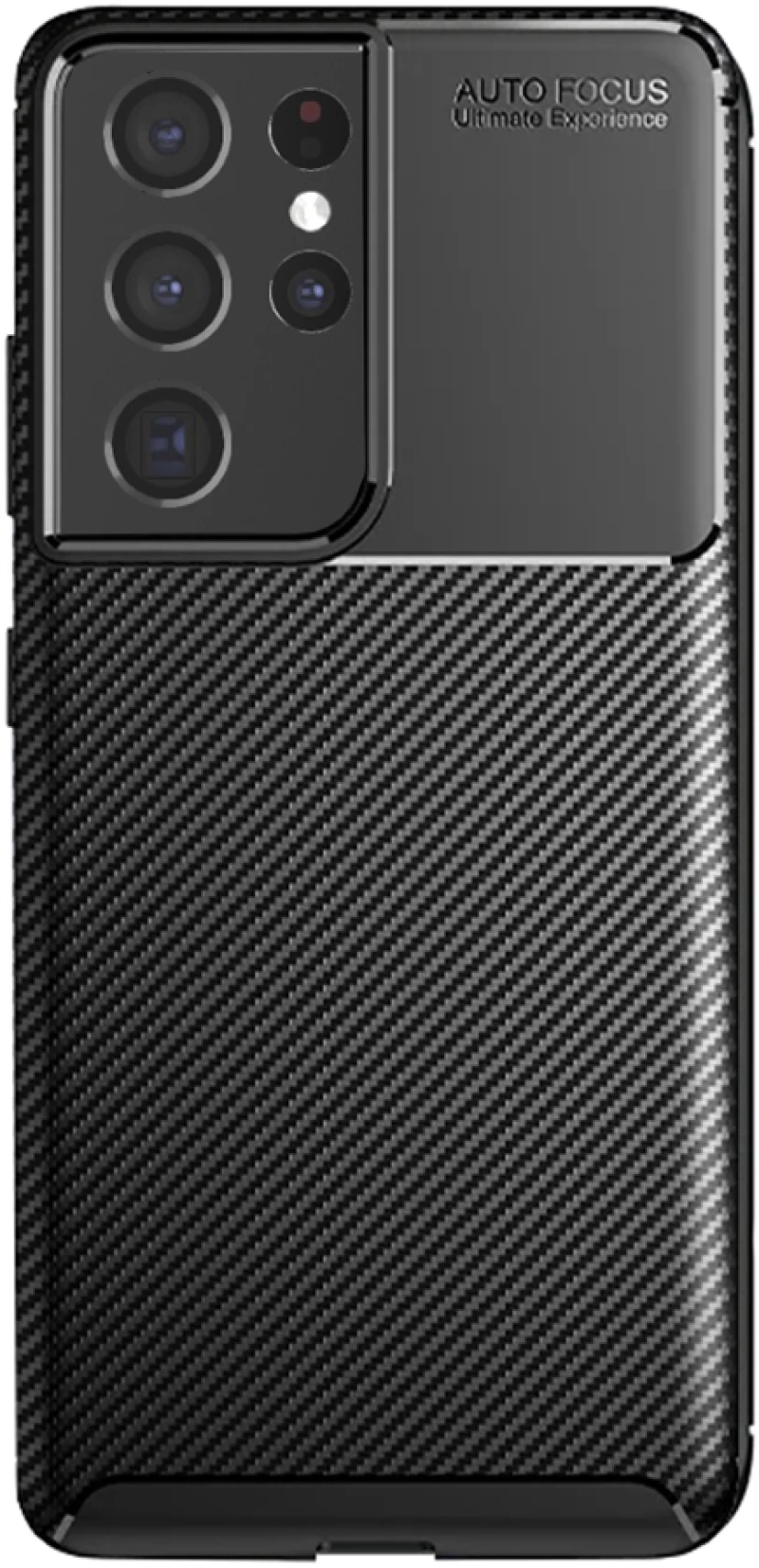 Techsuit Case for Samsung Galaxy S21 Ultra 5G - Techsuit CarbonFiber - Black 5949419161658