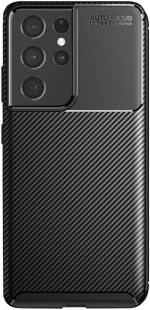 Techsuit Case for Samsung Galaxy S21 Ultra 5G - Techsuit CarbonFiber - Black 5949419161658