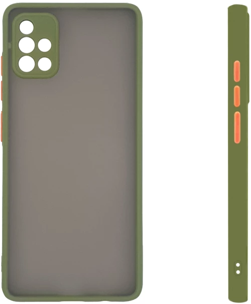 Θήκη Σιλικόνης Color Button Bumper Sonique Samsung Galaxy A51 Πράσινο Ανοιχτό 5210312012355