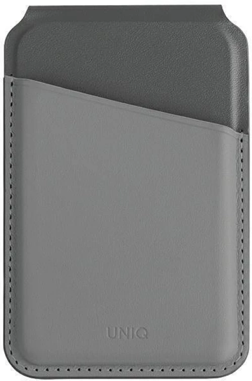 MagSafe Card Wallet IPHONE Z MAGSAFE UNIQ Magnetic RFID Wallet and Phone Stand black & grey 8886463688434