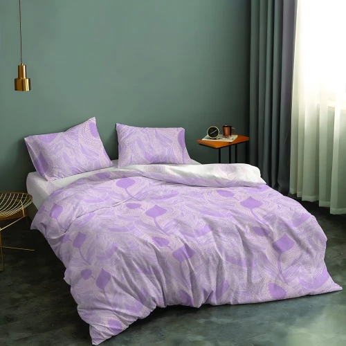 ΣΕΤ ΣΕΝΤΟΝΙΑ JACQUARD MAUVE 160X260