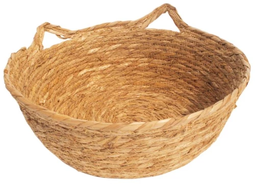 Καλάθι ψάθινο φυσικό Φ42Η14,5/19,5cm
