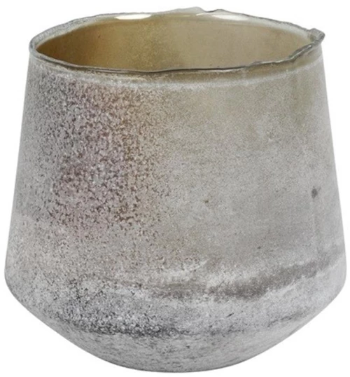 Κηροπήγιο ποτήρι καφέ Φ20 Η19,5cm