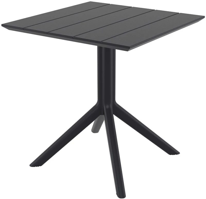PARIS BLACK 70X70X74εκ. ΤΡΑΠΕΖΙ ΠΟΛ/ΝΙΟΥ