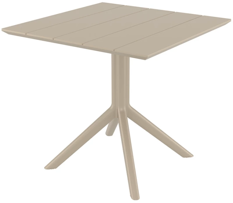 PARIS TAUPE 80X80X74εκ. ΤΡΑΠΕΖΙ ΠΟΛ/ΝΙΟΥ