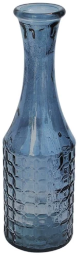 Βάζο γυάλινο recycled μπλε Η40cm